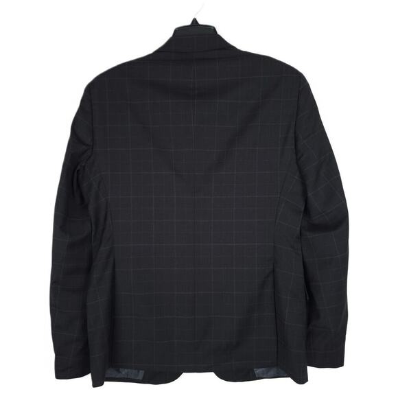 Armani Exchange Men's Slim-Fit Stretch Wool Suit Jacket Black Windowpane 38R NWT - Picture 3 of 7